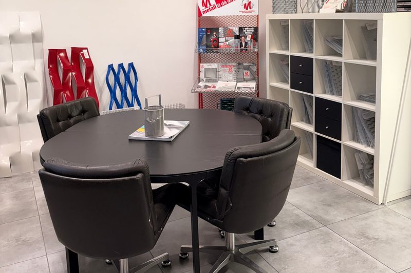 Lo showroom con i campioni